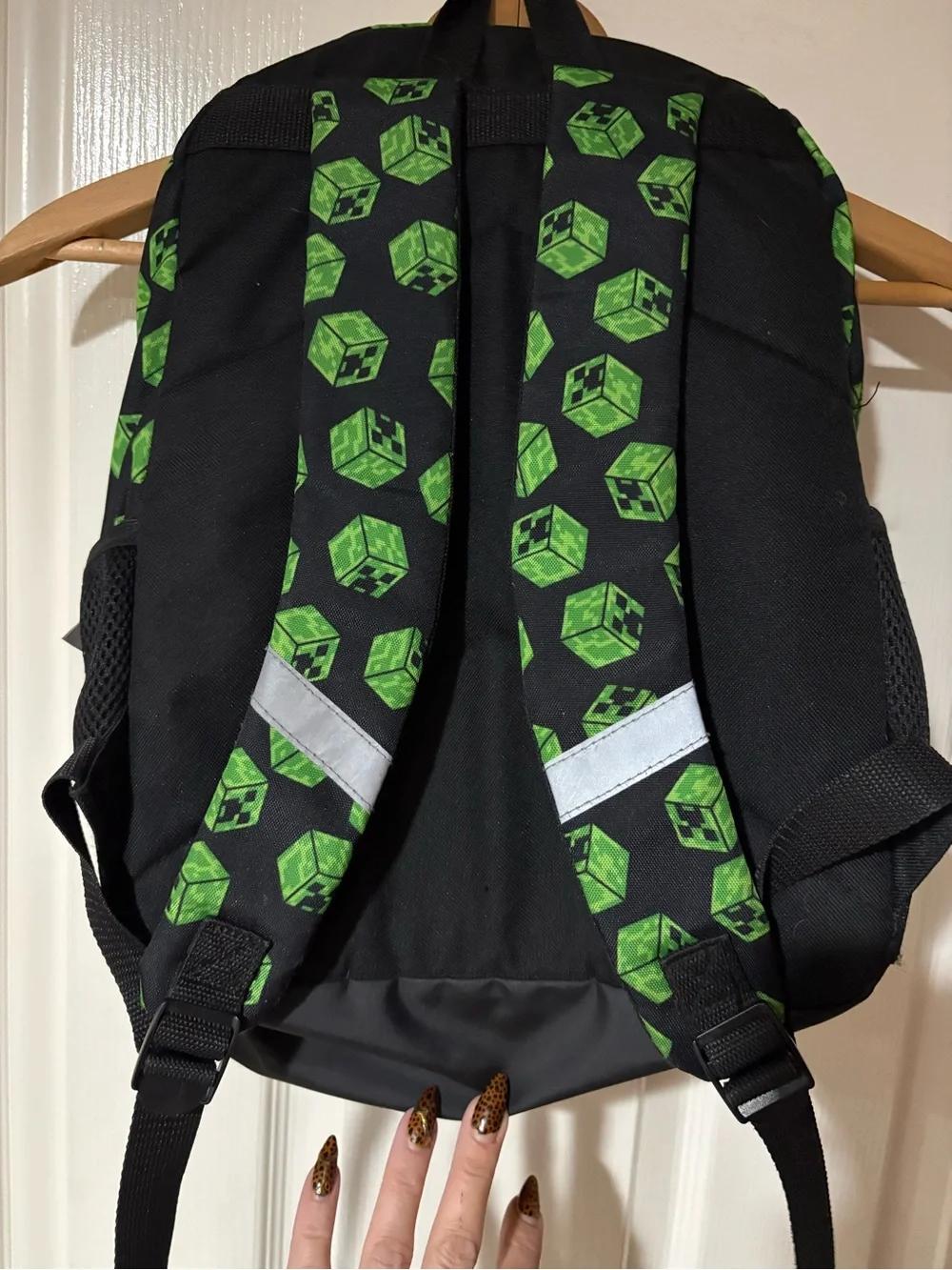 Kids Black and Green Minecraft Survival Mode Backpack